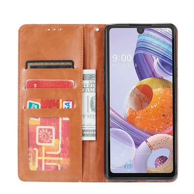 শকপ্রুফ এলজি সেল ফোন কেস Tpu চামড়া সূক্ষ্ম OEM কাস্টমাইজড