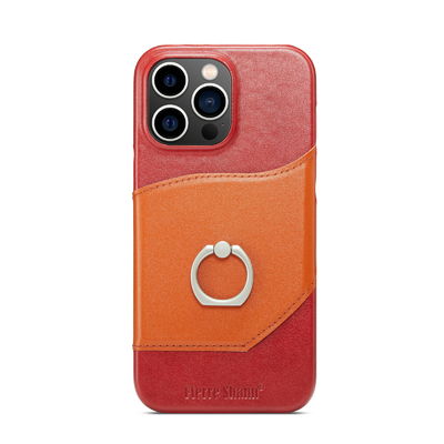 Iphone 13 12 এর জন্য ক্ষতিহীন চামড়া ফোন কেস ল্যাম্বস্কিন সেল ফোন কেস